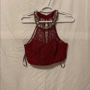 Two piece formal dress